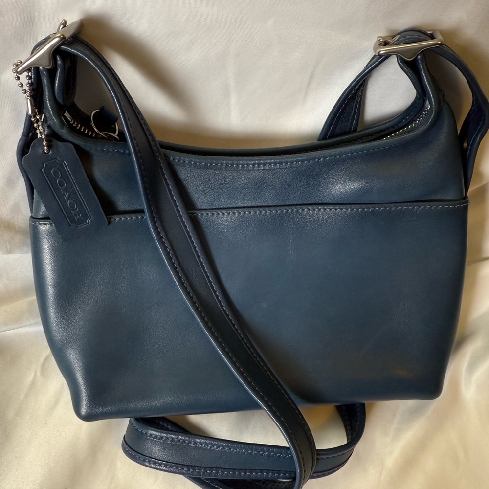 Coach Legacy Vintage Navy Leather Crossbody Bag